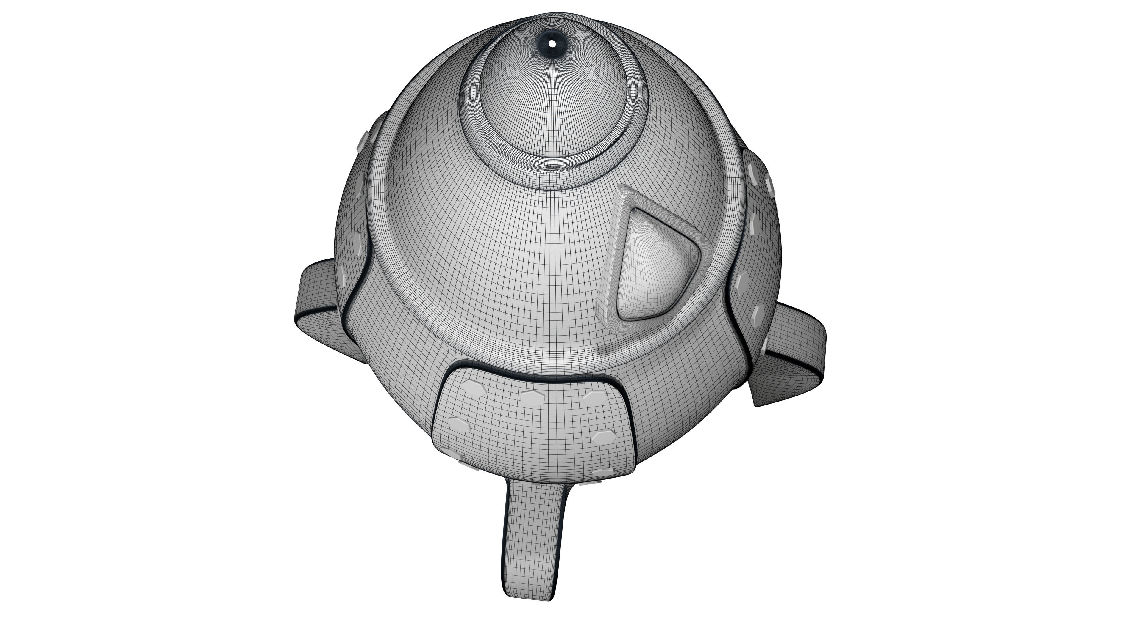 Toy Rocket Space Ship 3D model_25