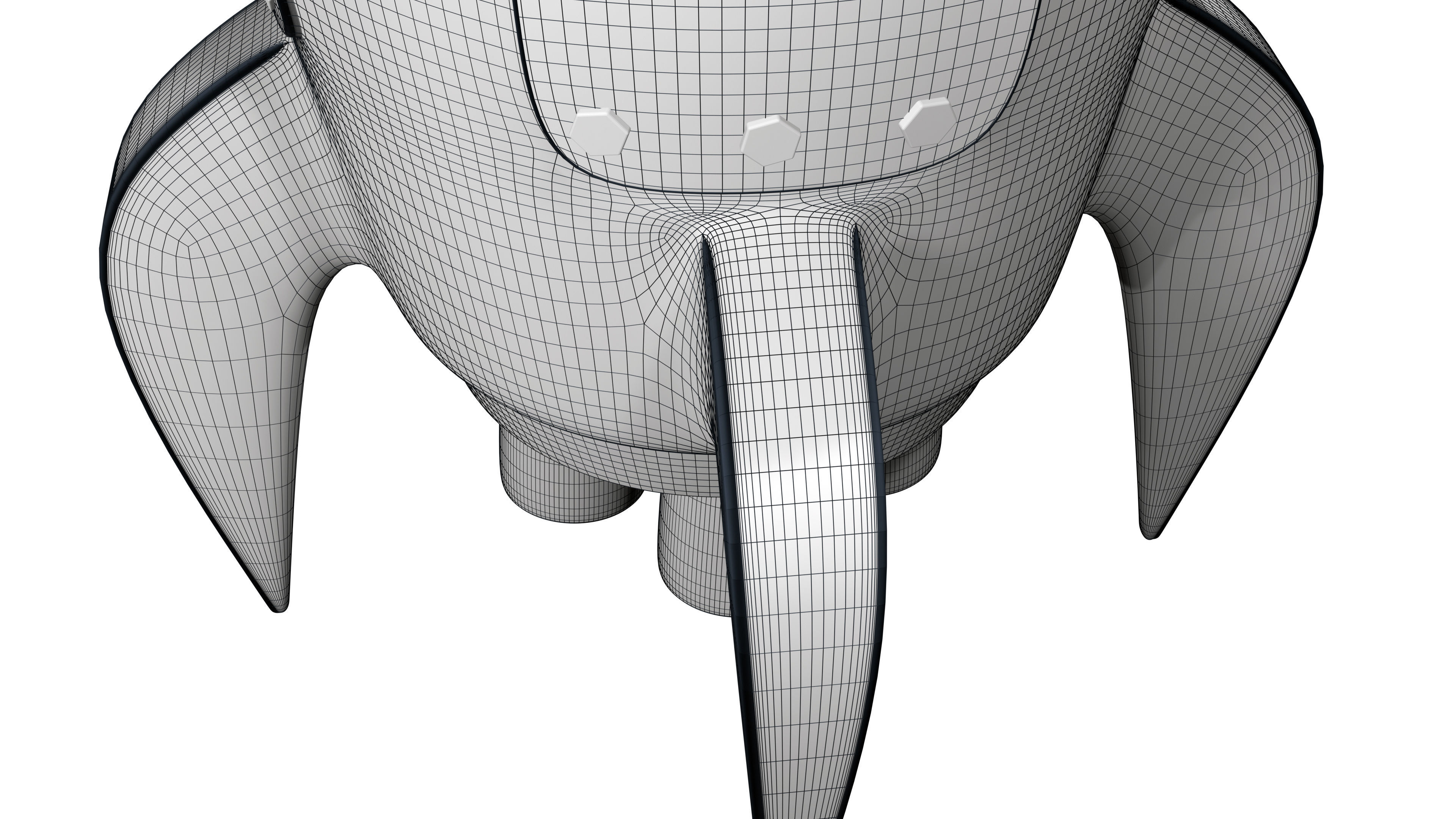 Toy Rocket Space Ship 3D model_24