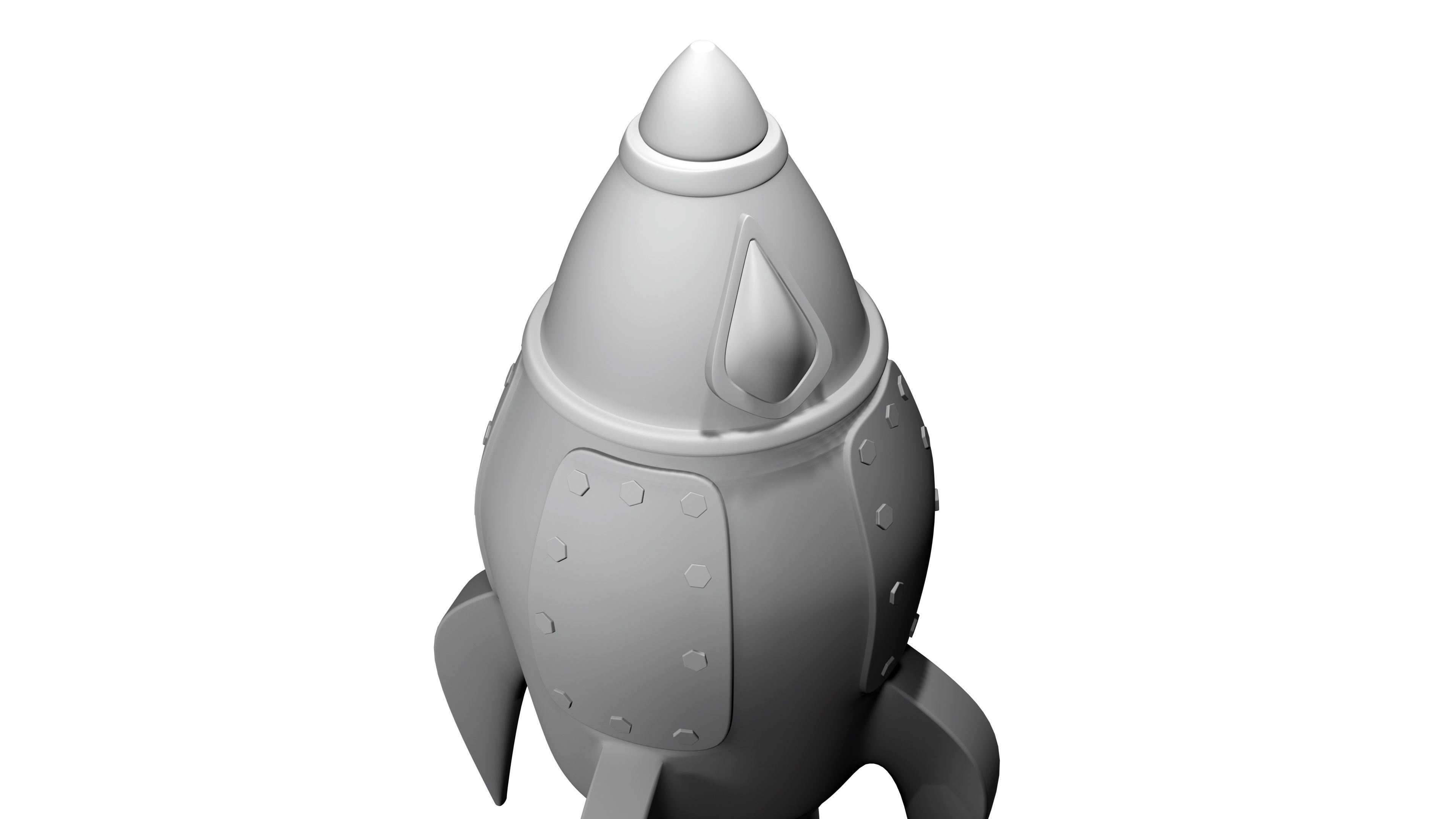 Toy Rocket Space Ship 3D model_19