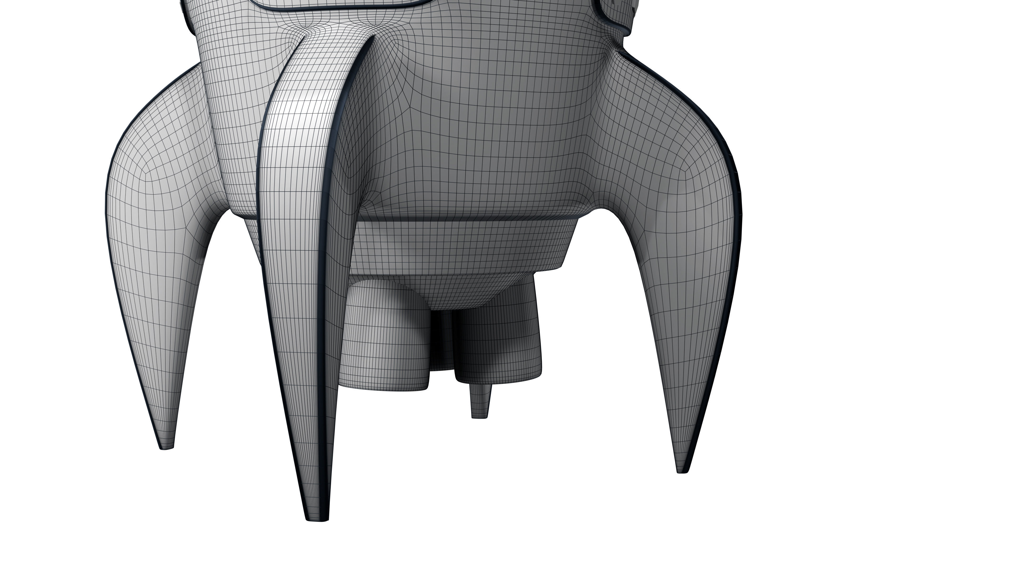 Toy Rocket Space Ship 3D model_27