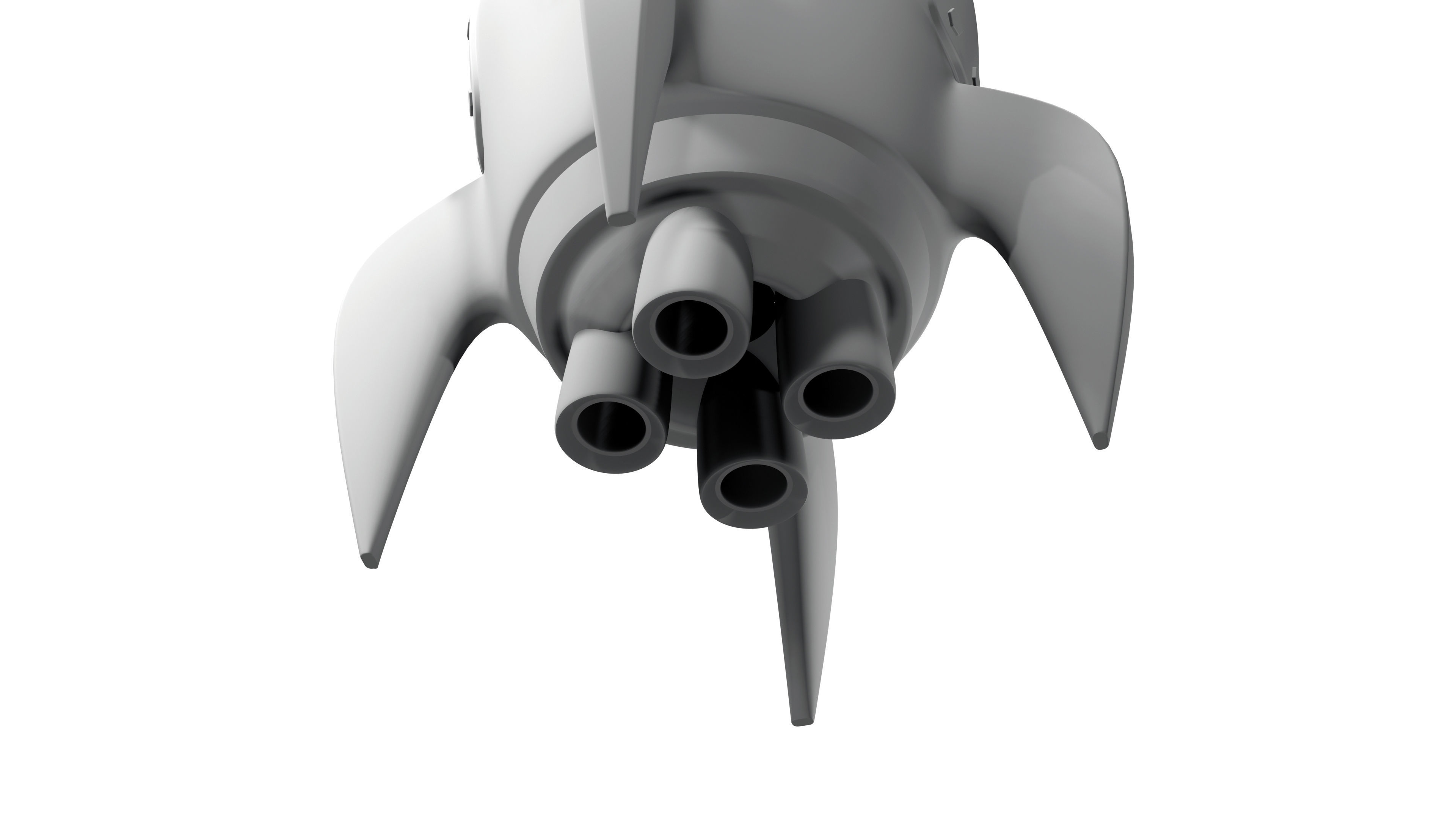 Toy Rocket Space Ship 3D model_11