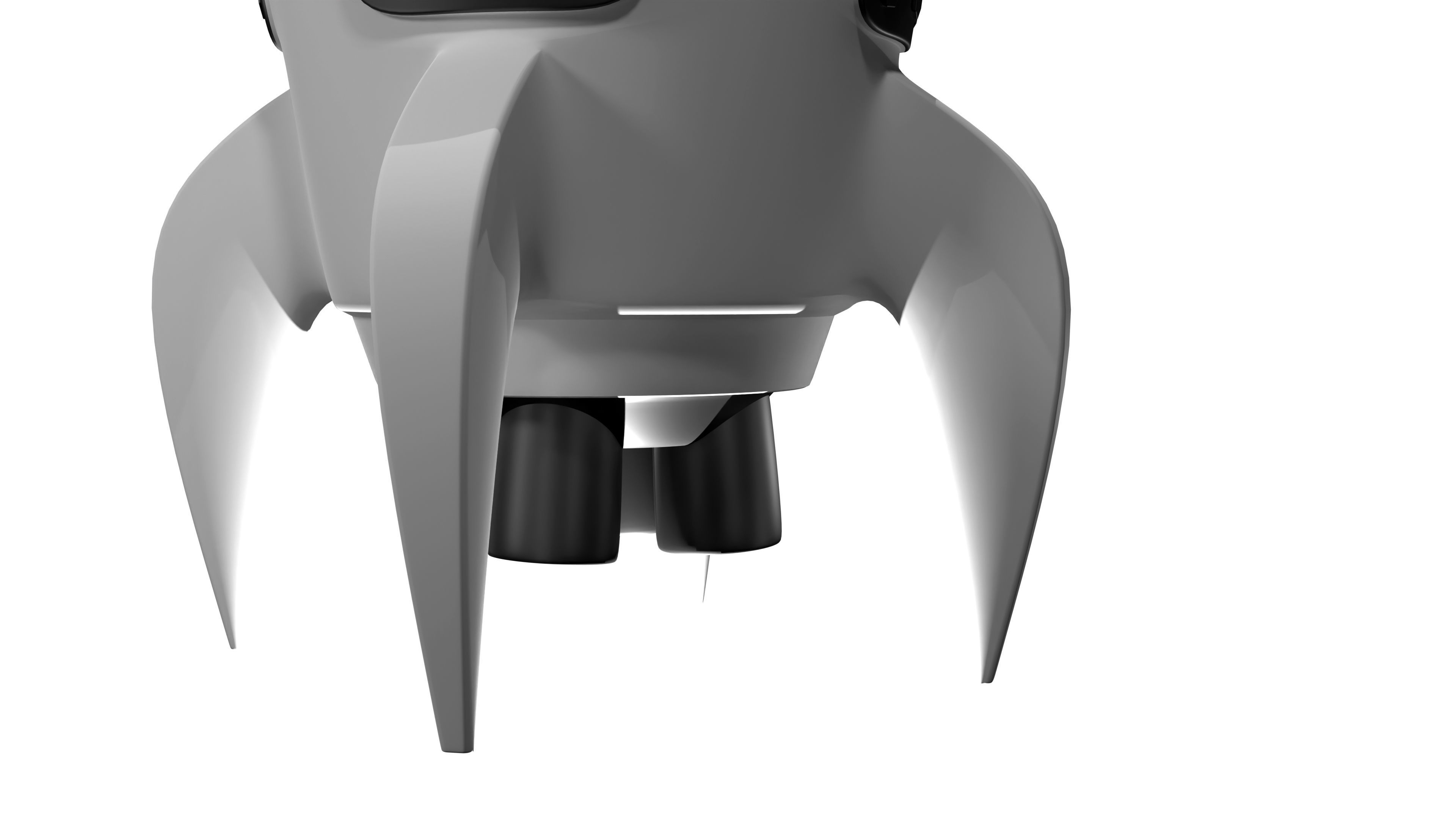 Toy Rocket Space Ship 3D model_7