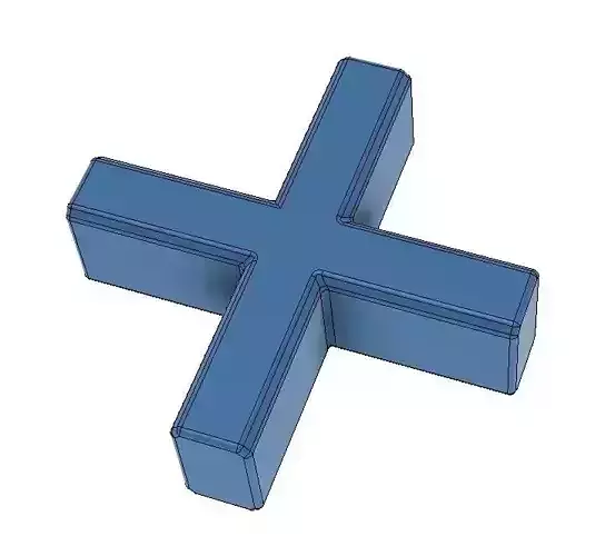 tile spacers crosses tiles in different sizes 3D print model