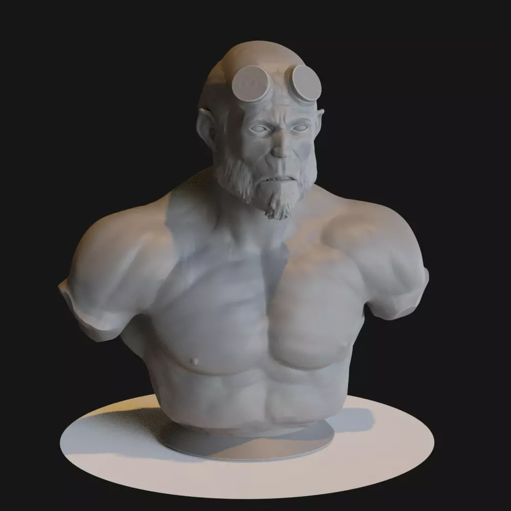 Hellboy bust Free 3D print model