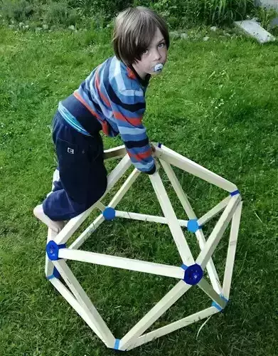 Regular icosahedron Dome Connector 3D print model