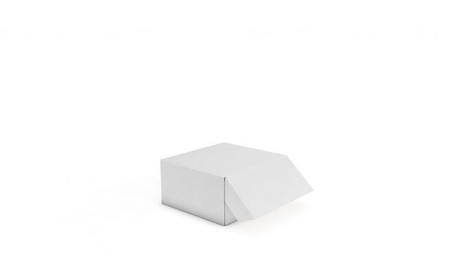 Adjustable and Rigged Box Package All in one 3D model 4