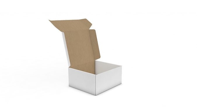 Adjustable and Rigged Box Package All in one 3D model 2
