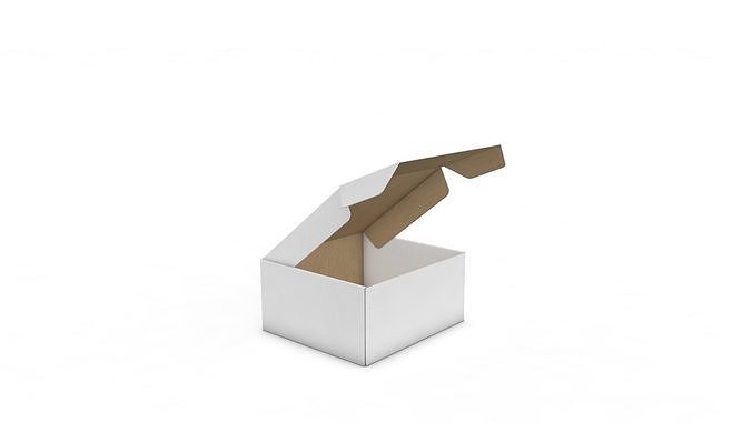 Adjustable and Rigged Box Package All in one 3D model 3