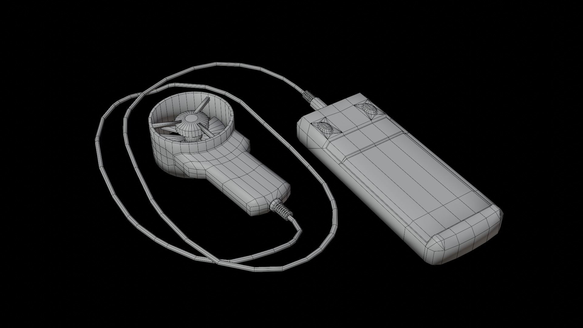 Anemometer flue gas analyzer Low-poly 3D model_7