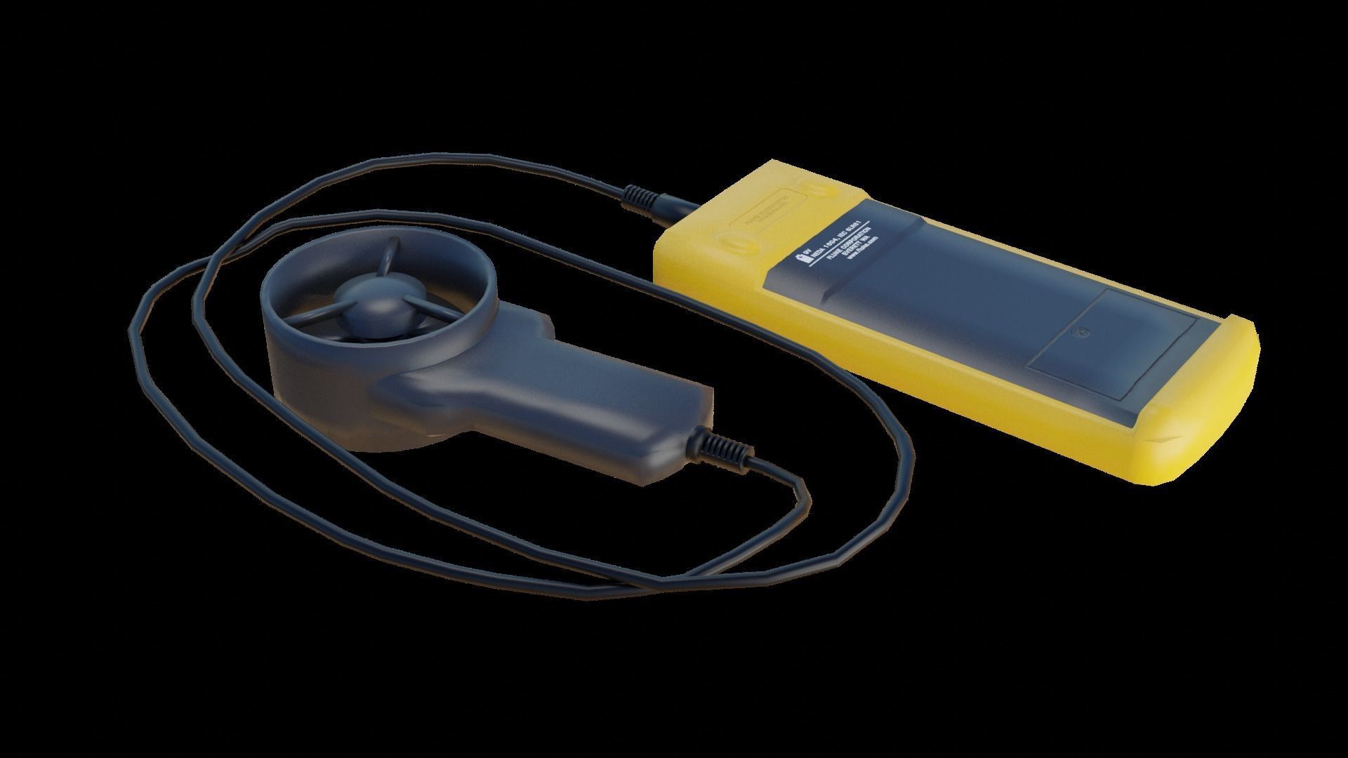 Anemometer flue gas analyzer Low-poly 3D model_4