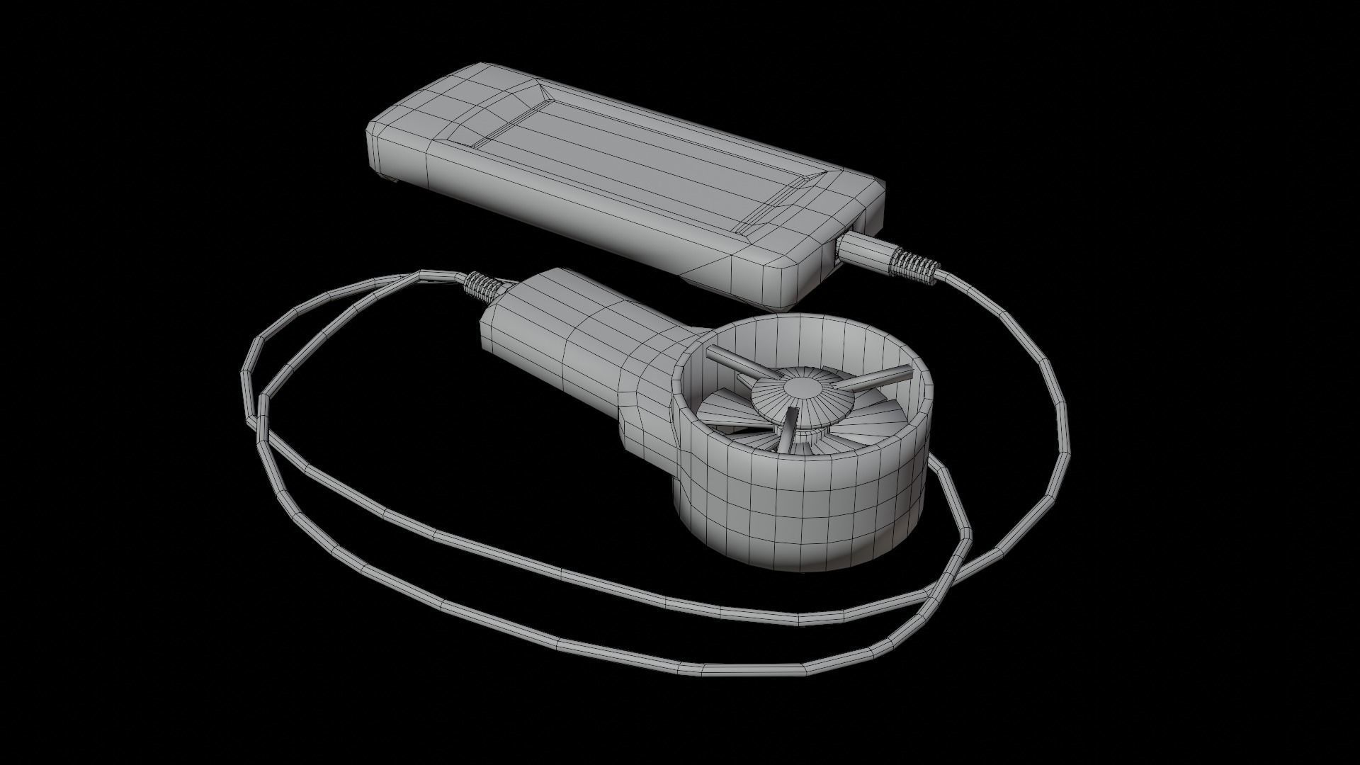 Anemometer flue gas analyzer Low-poly 3D model_6