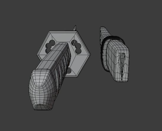 Samurai Katana 3D model_10