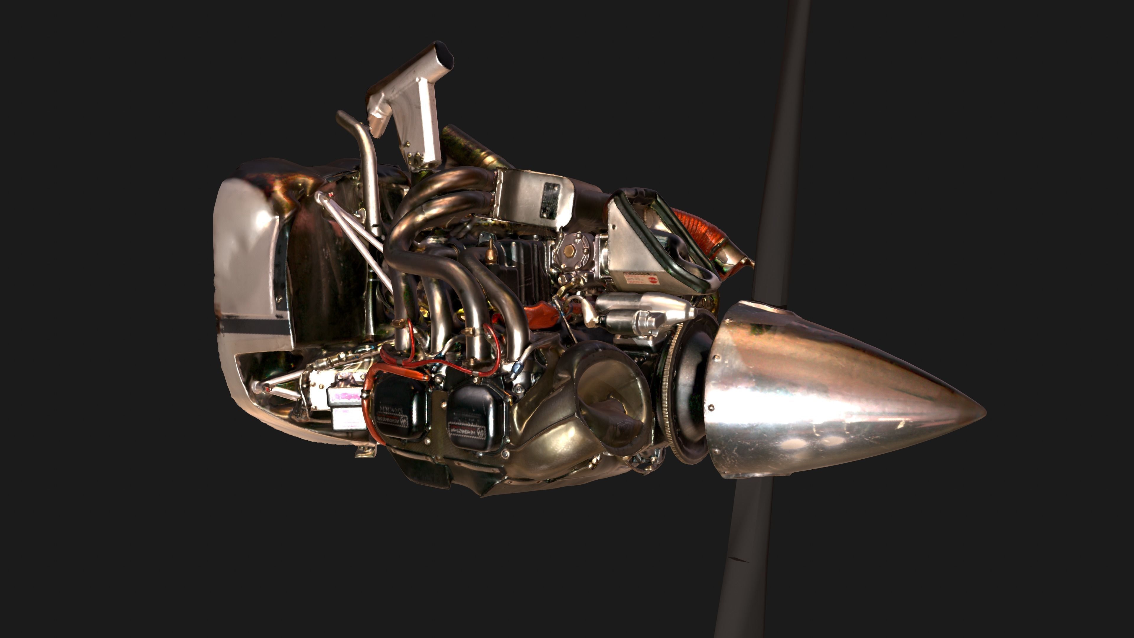 Engine scanned 3d models 3D model_4