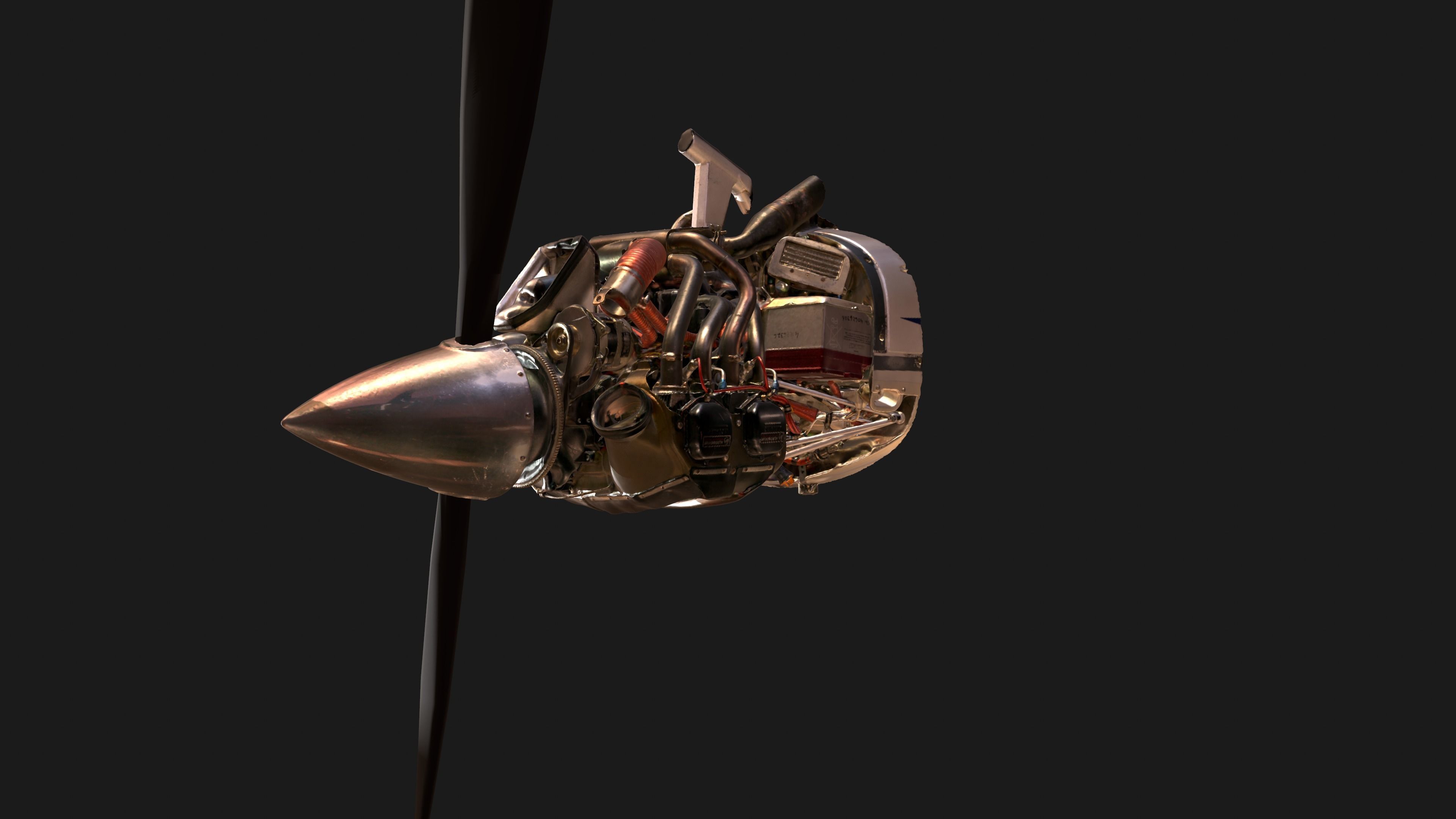 Engine scanned 3d models 3D model_8