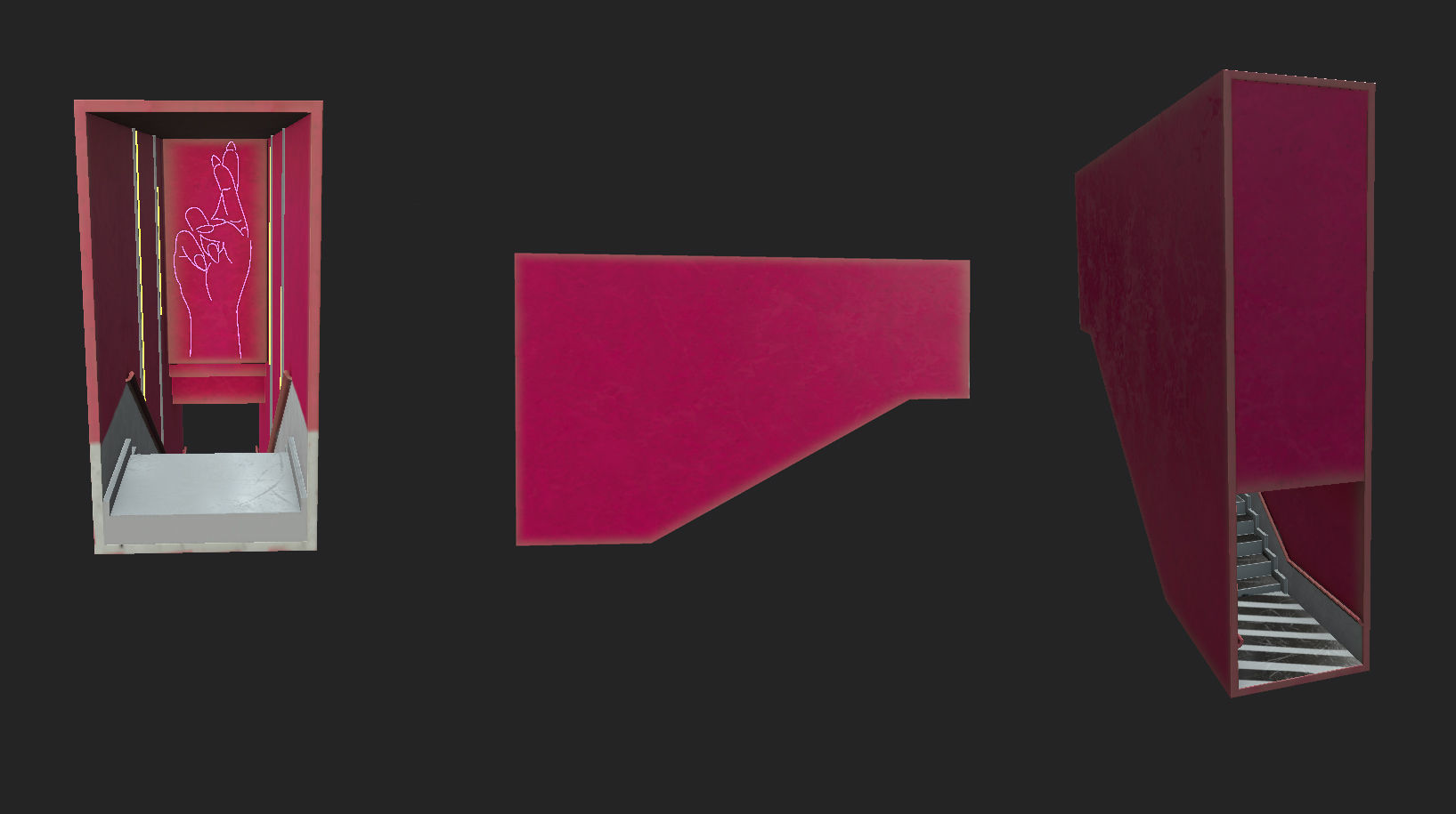 backdrop second life Low-poly 3D model_3