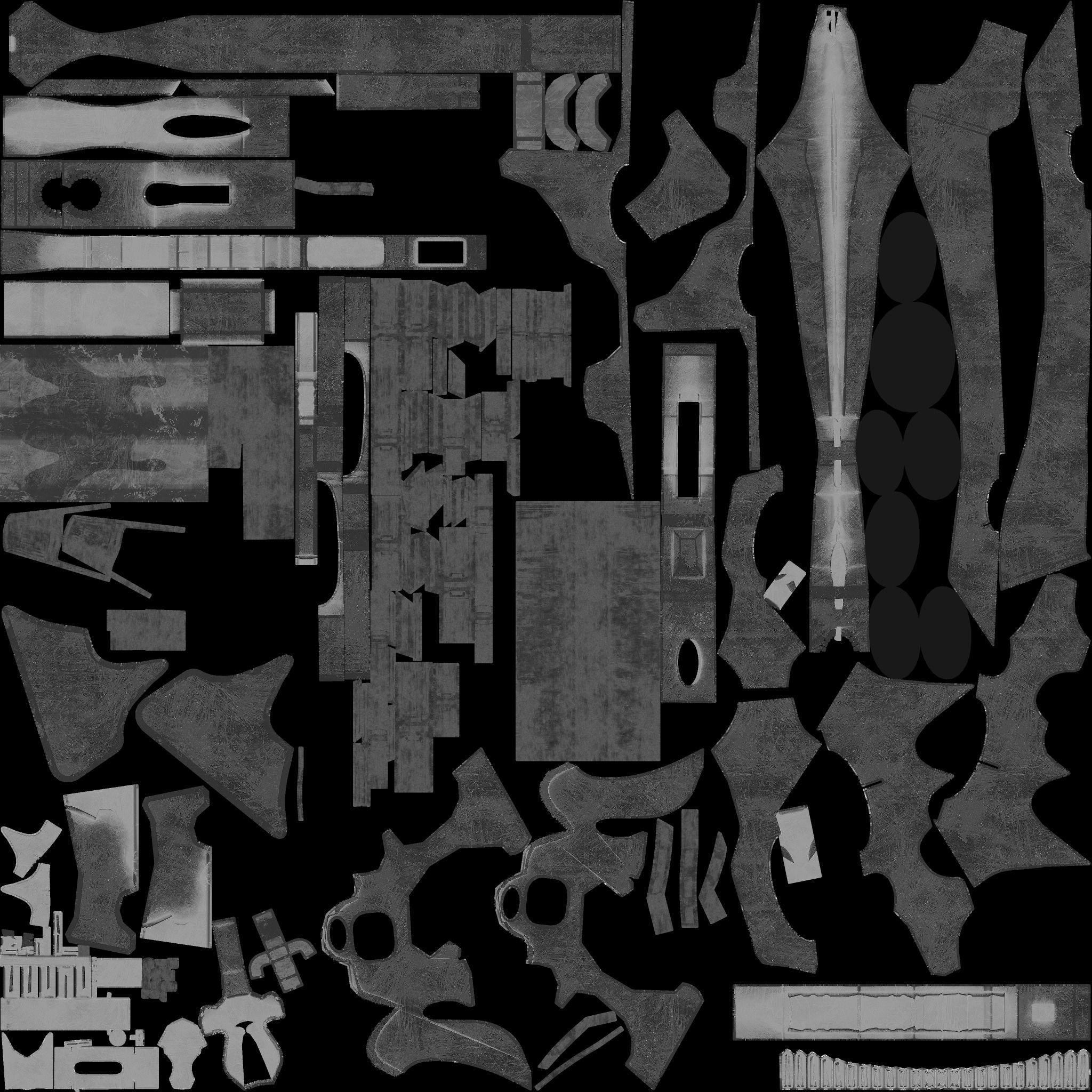 Shuriken Catapult Warhammer 40000 Eldar Low-poly 3D model_21