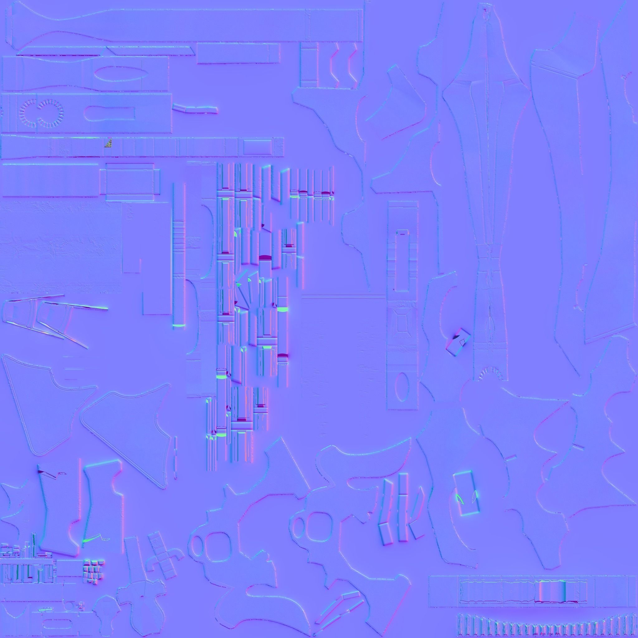 Shuriken Catapult Warhammer 40000 Eldar Low-poly 3D model_19