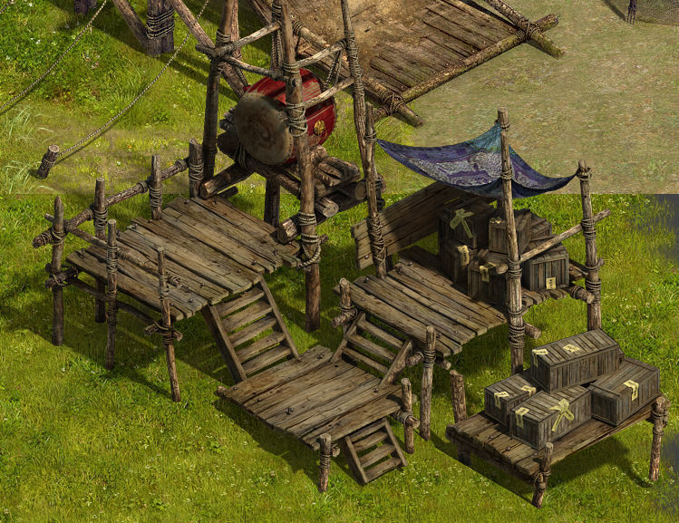 Barracks-Prairie-Yuan Army Snare Drum Stand 3D model_3