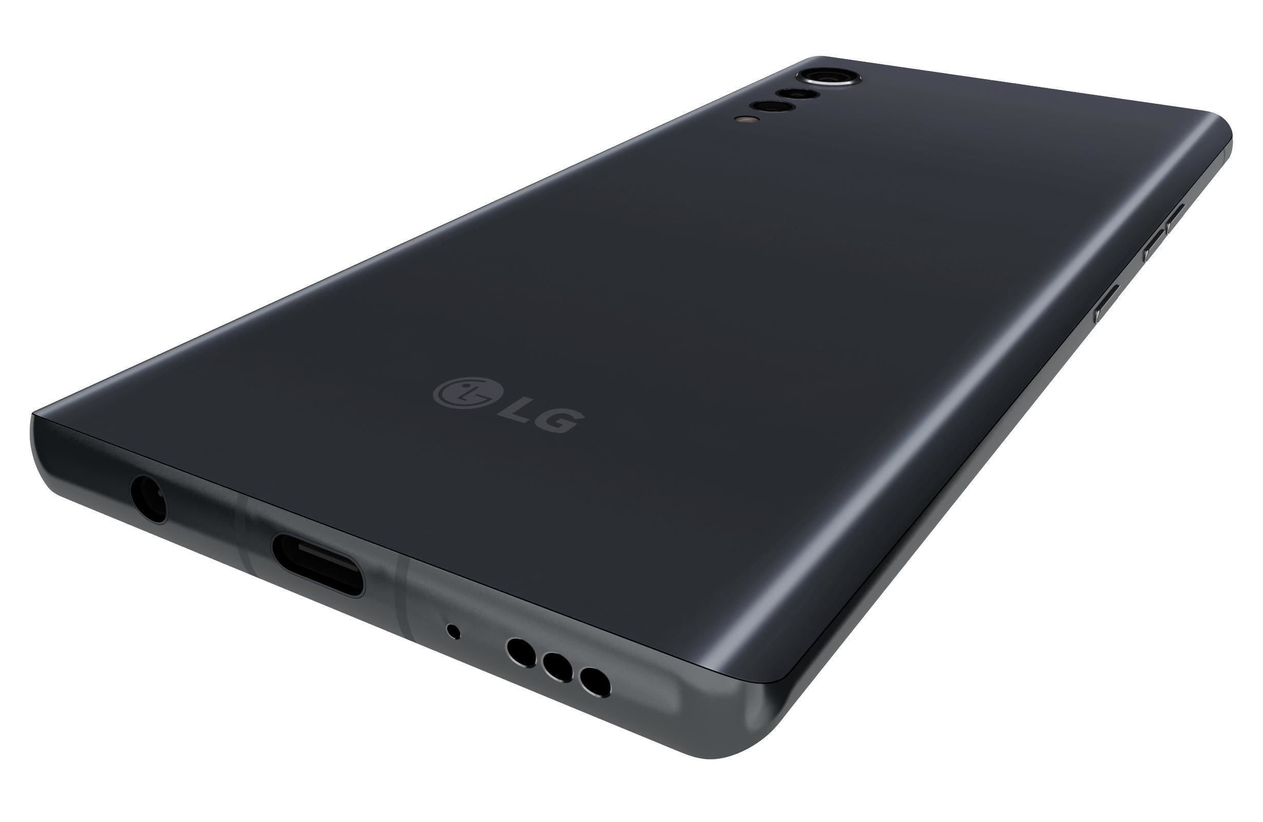 LG Velvet Aurora Gray 3D model_14