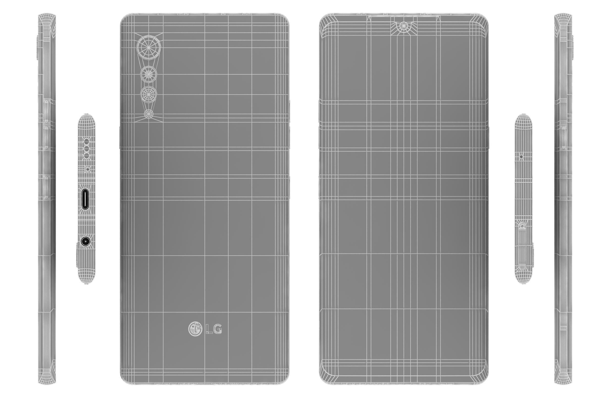 LG Velvet Aurora Gray 3D model_16