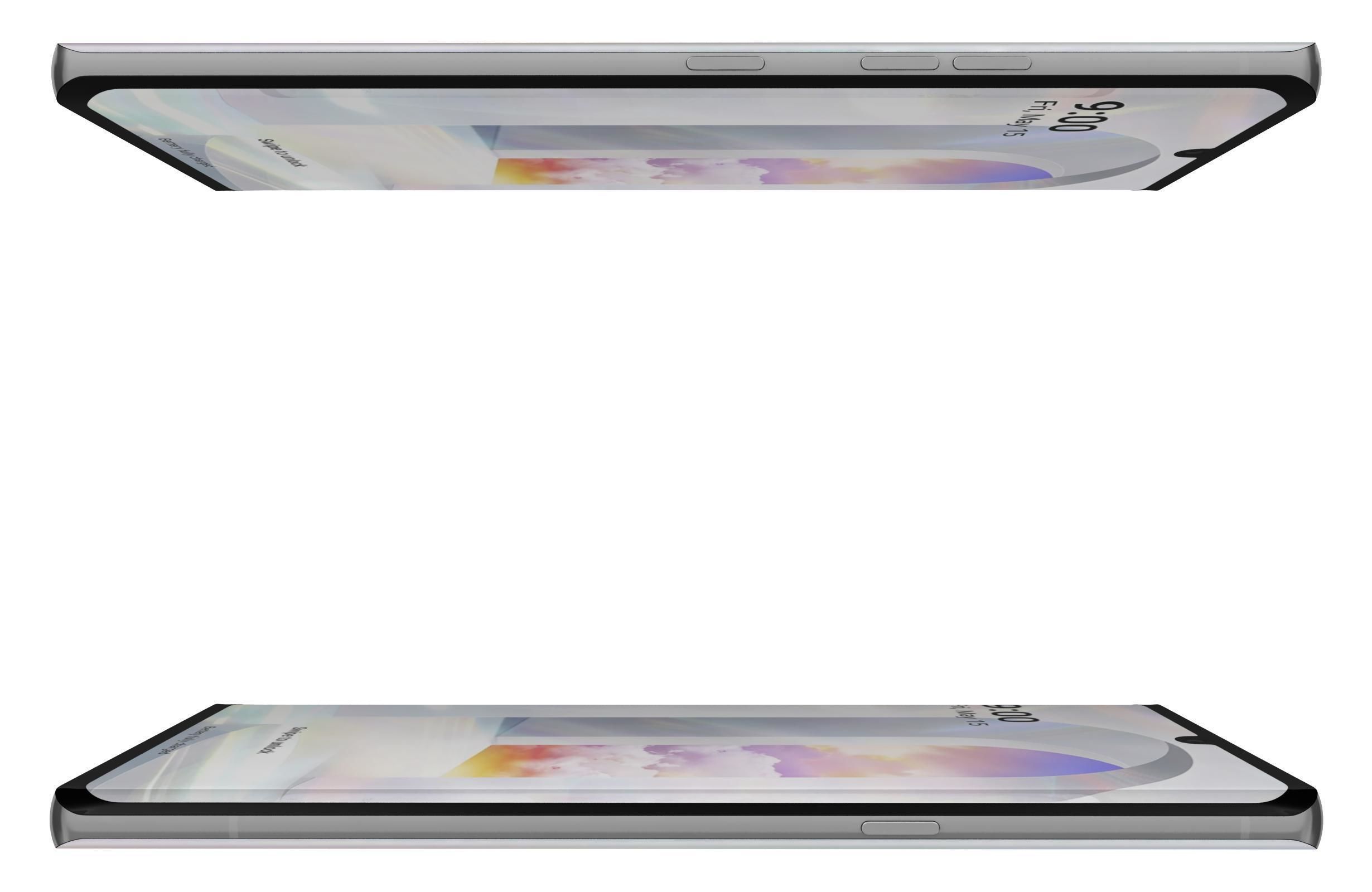 LG Velvet Aurora White 3D model_7