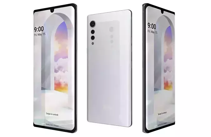 LG Velvet Aurora White