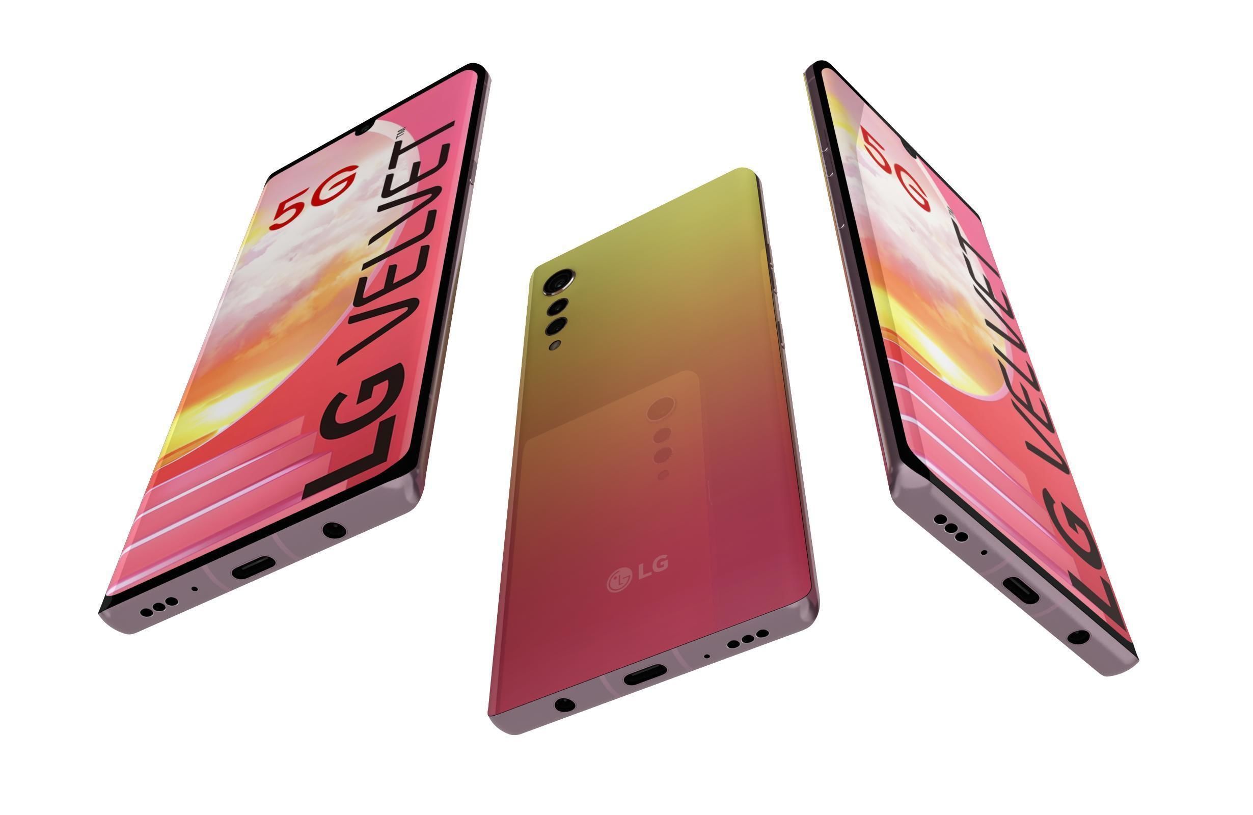 LG Velvet All Colors 3D model_31