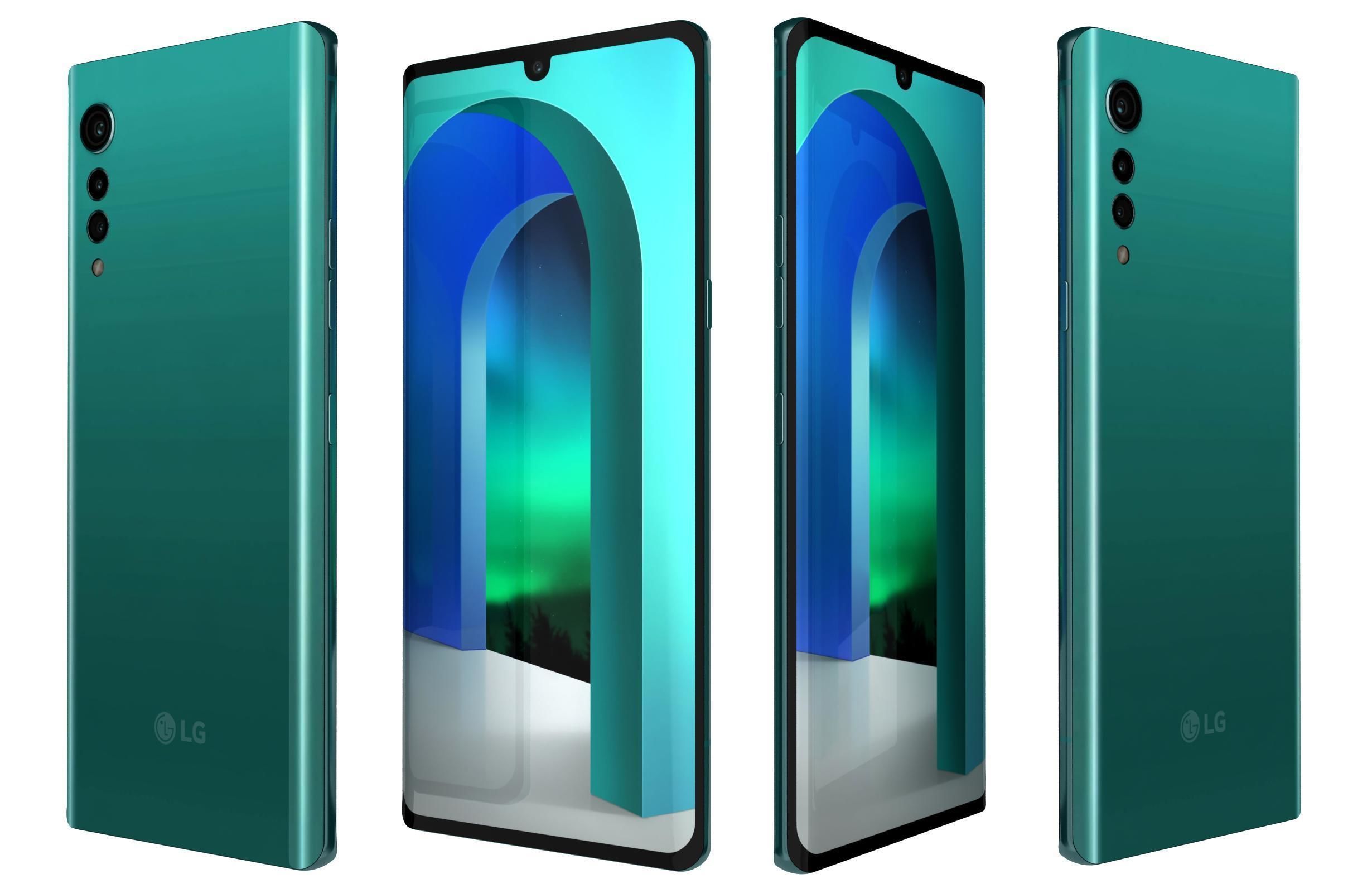 LG Velvet All Colors 3D model_4