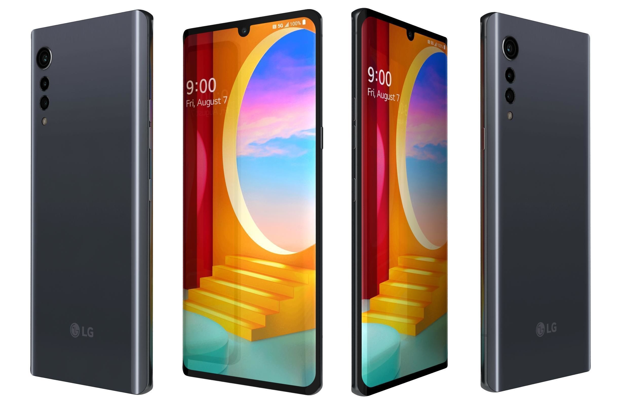 LG Velvet All Colors 3D model_28