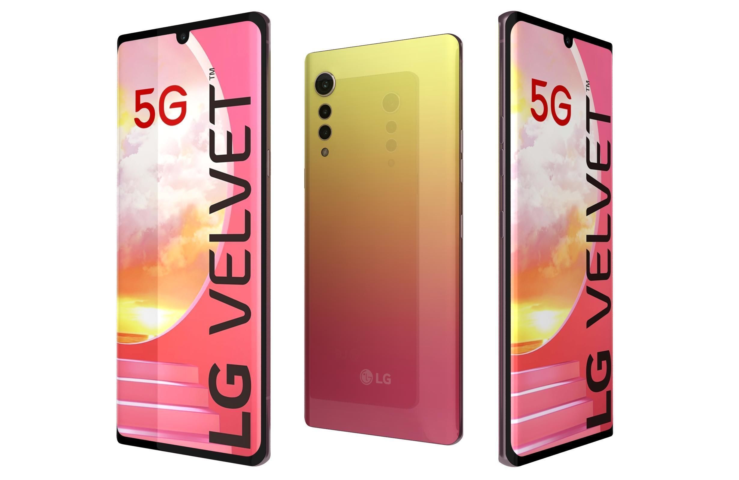 LG Velvet All Colors 3D model_17