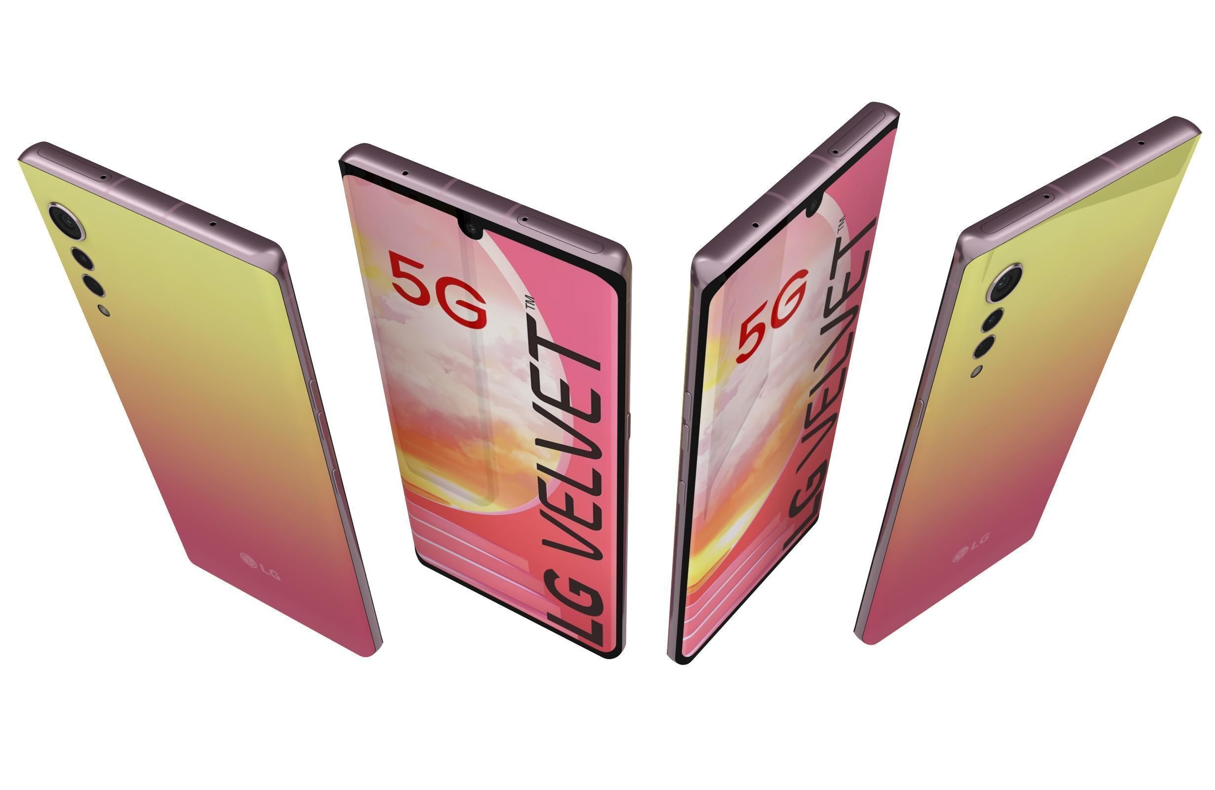 LG Velvet All Colors 3D model_30