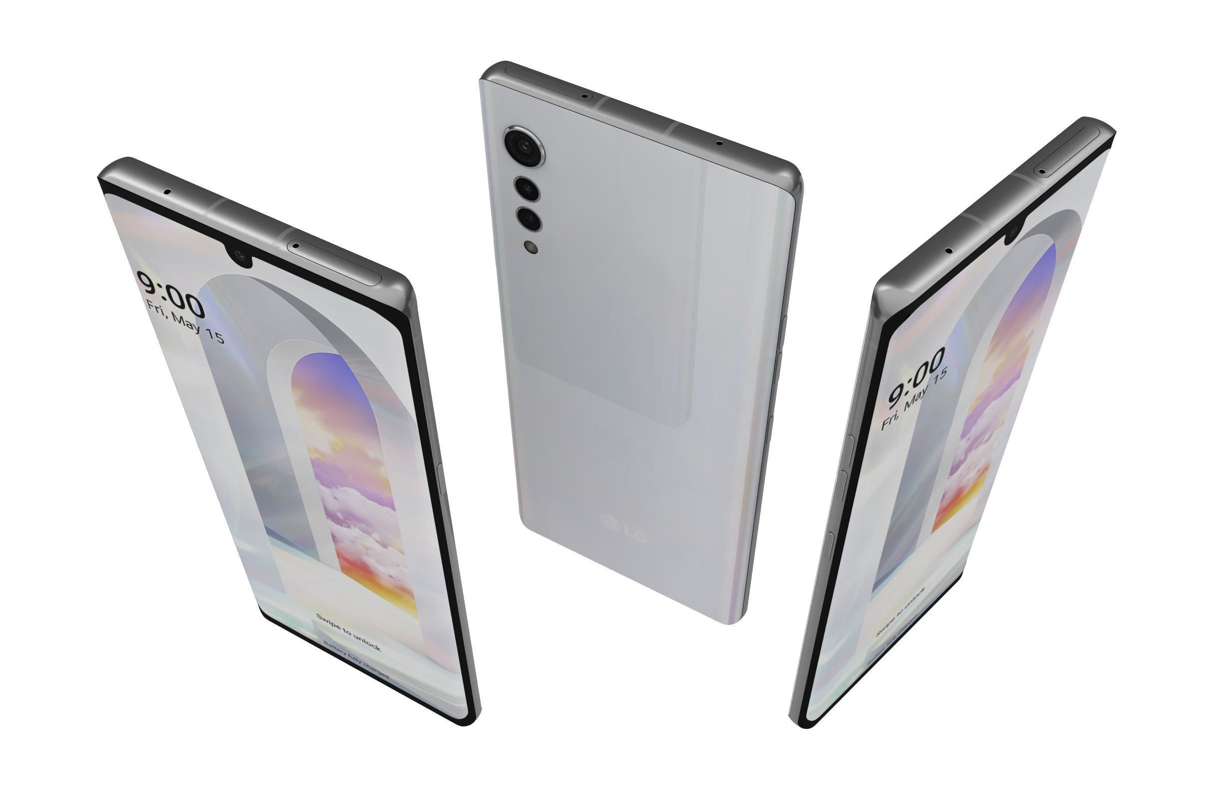 LG Velvet All Colors 3D model_10