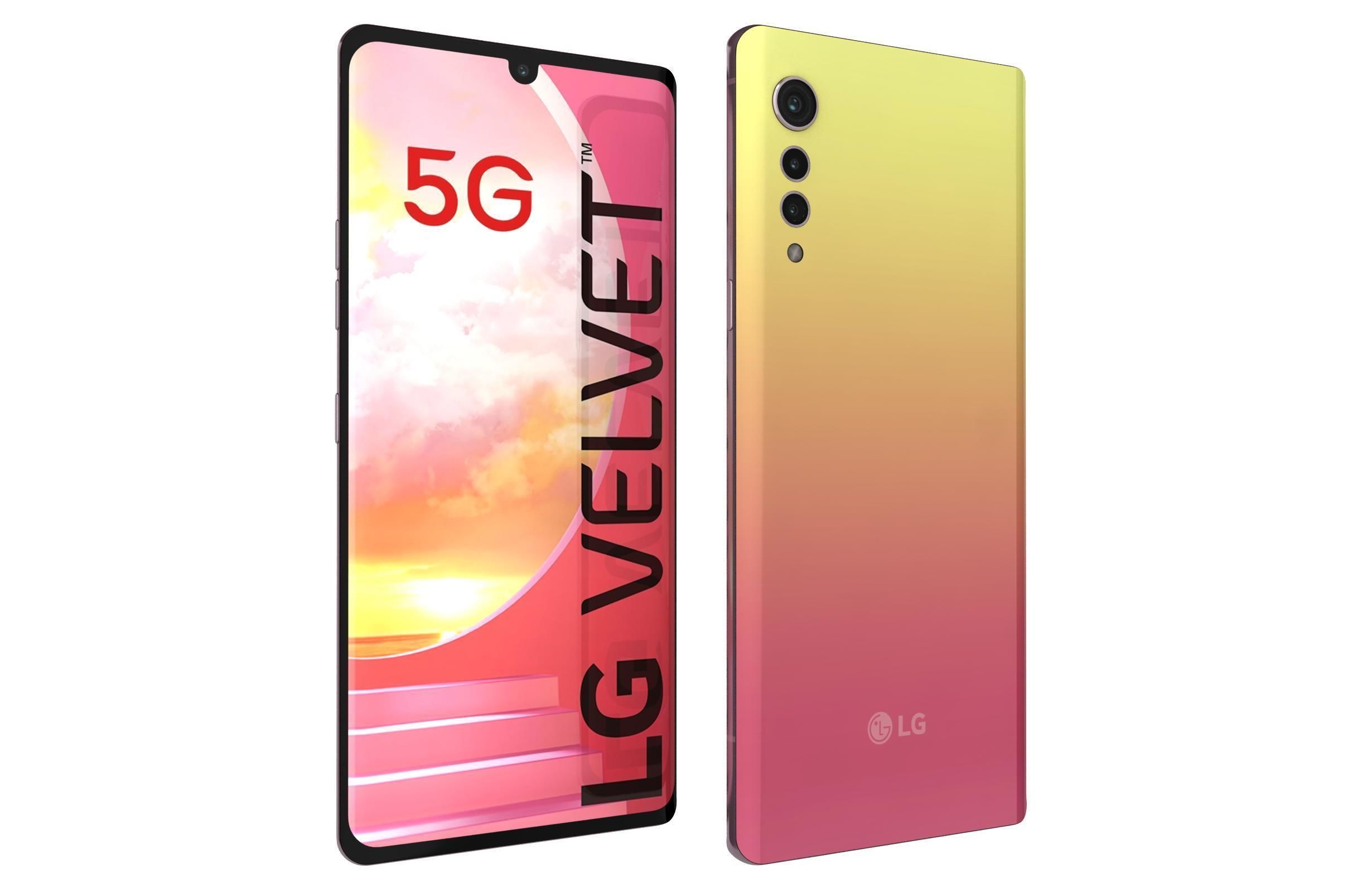 LG Velvet All Colors 3D model_19