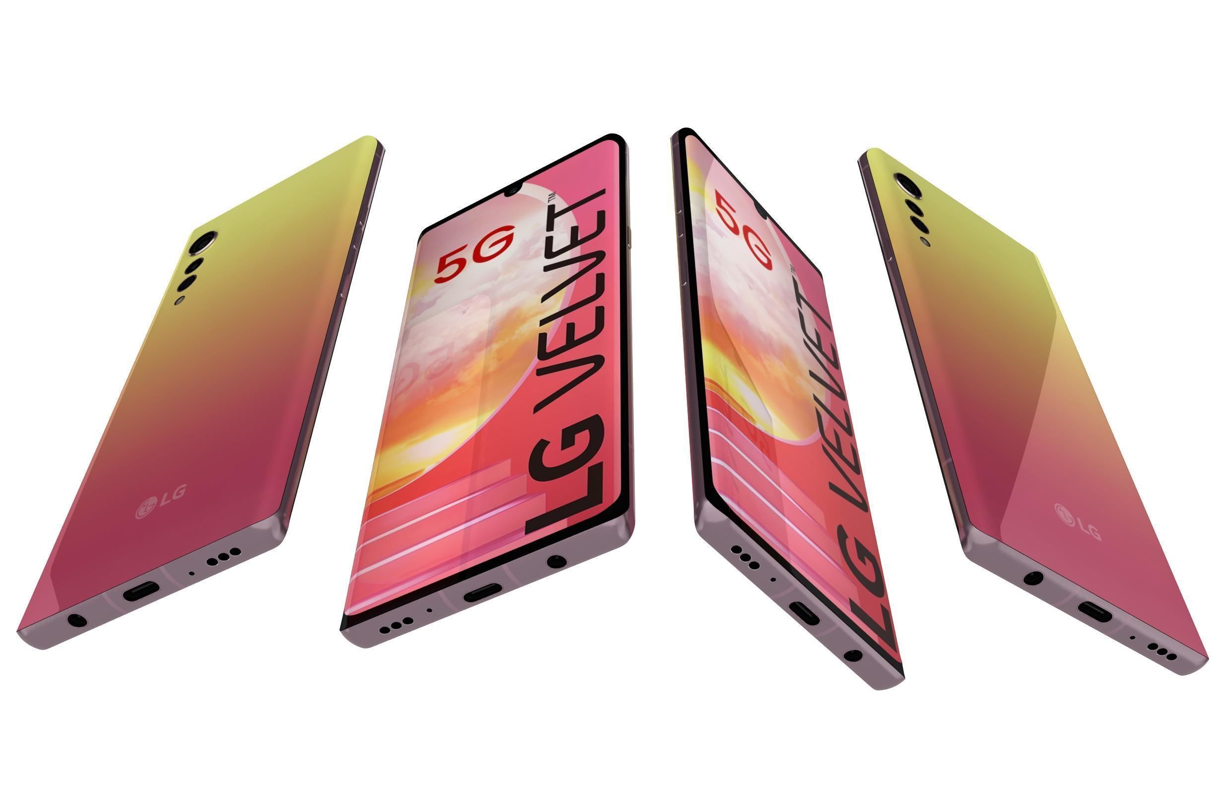 LG Velvet All Colors 3D model_32