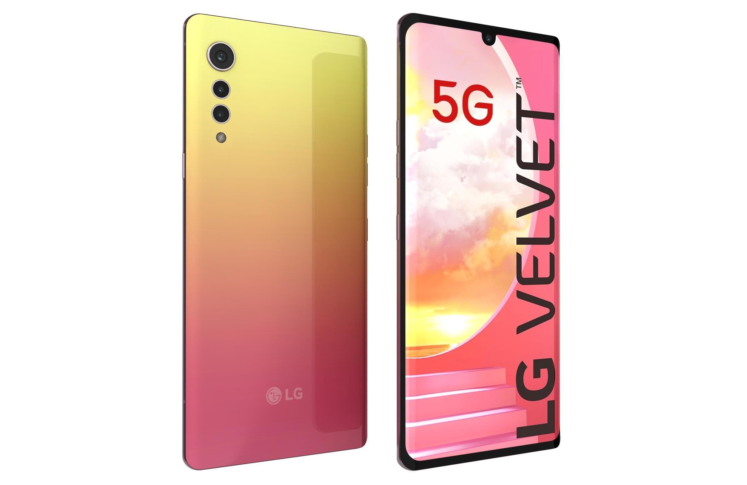 LG Velvet All Colors 3D model_20