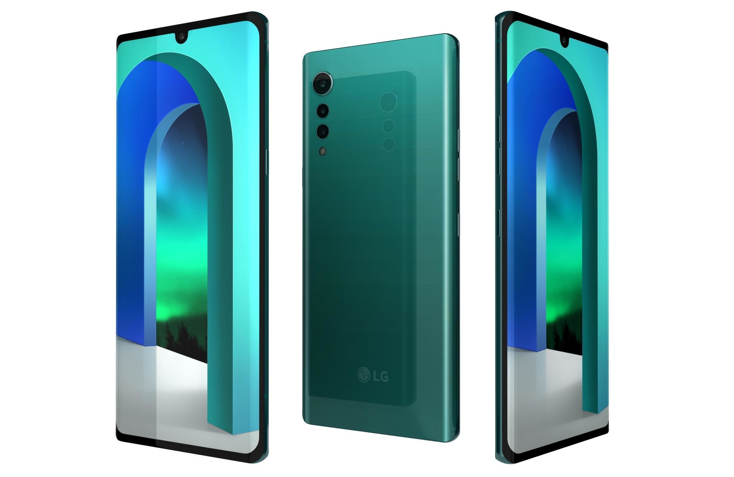 LG Velvet All Colors 3D model_1