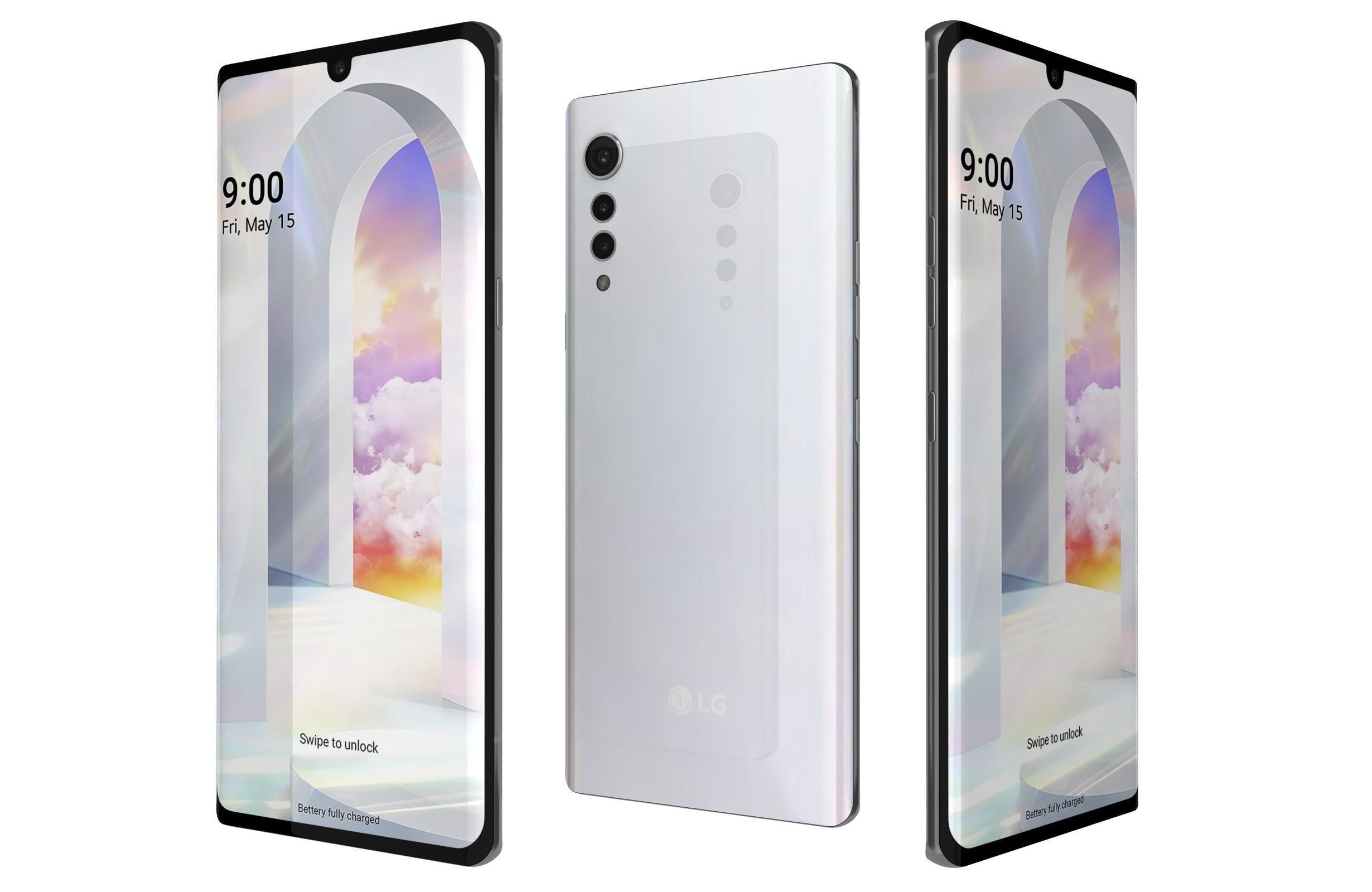 LG Velvet All Colors 3D model_8