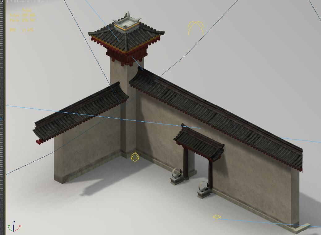 Creativity-Blue Tiles-Wall 12 3D model_4