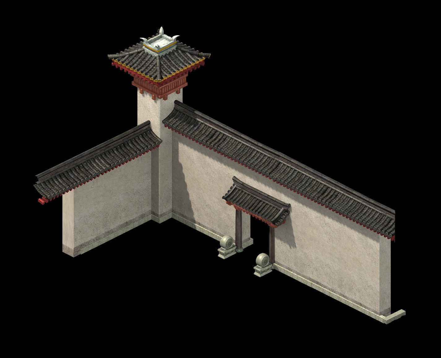 Creativity-Blue Tiles-Wall 12 3D model_1