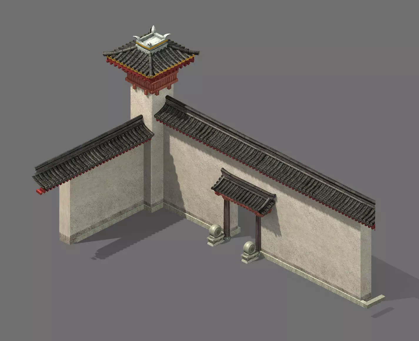 Creativity-Blue Tiles-Wall 12 3D model_0