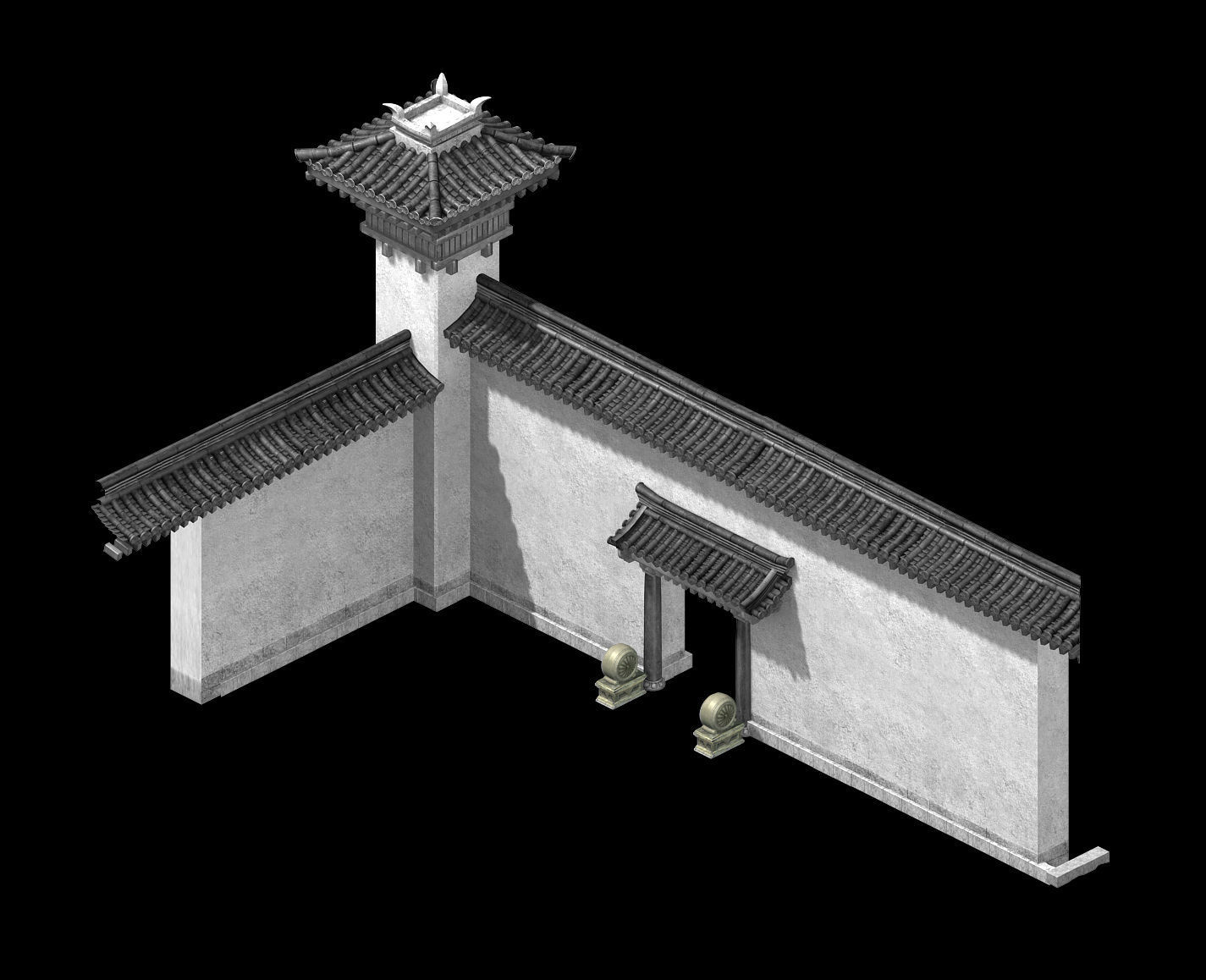 Creativity-Blue Tiles-Wall 12 3D model_2