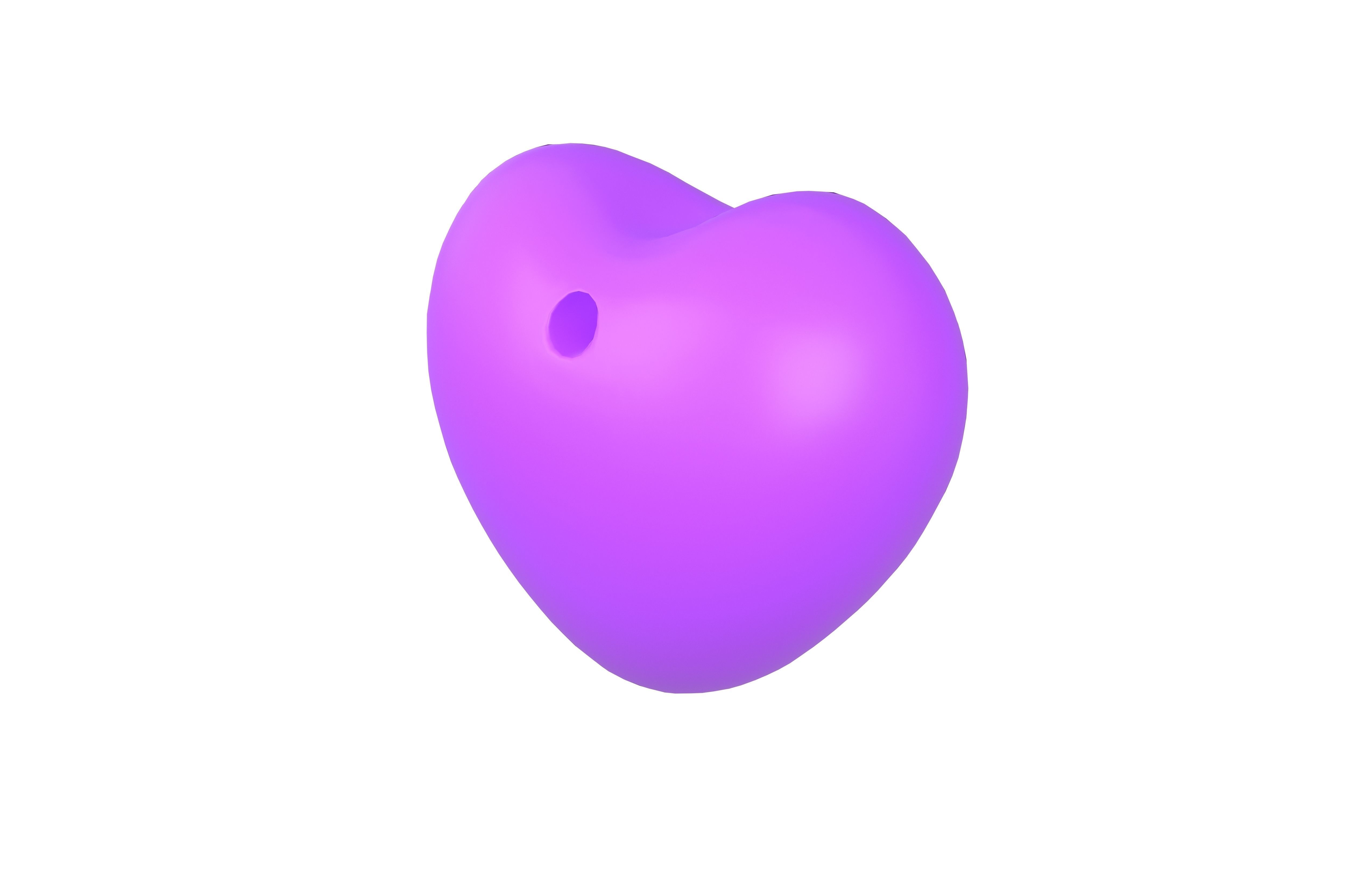 Purple Heart v2 Low-poly 3D model_3