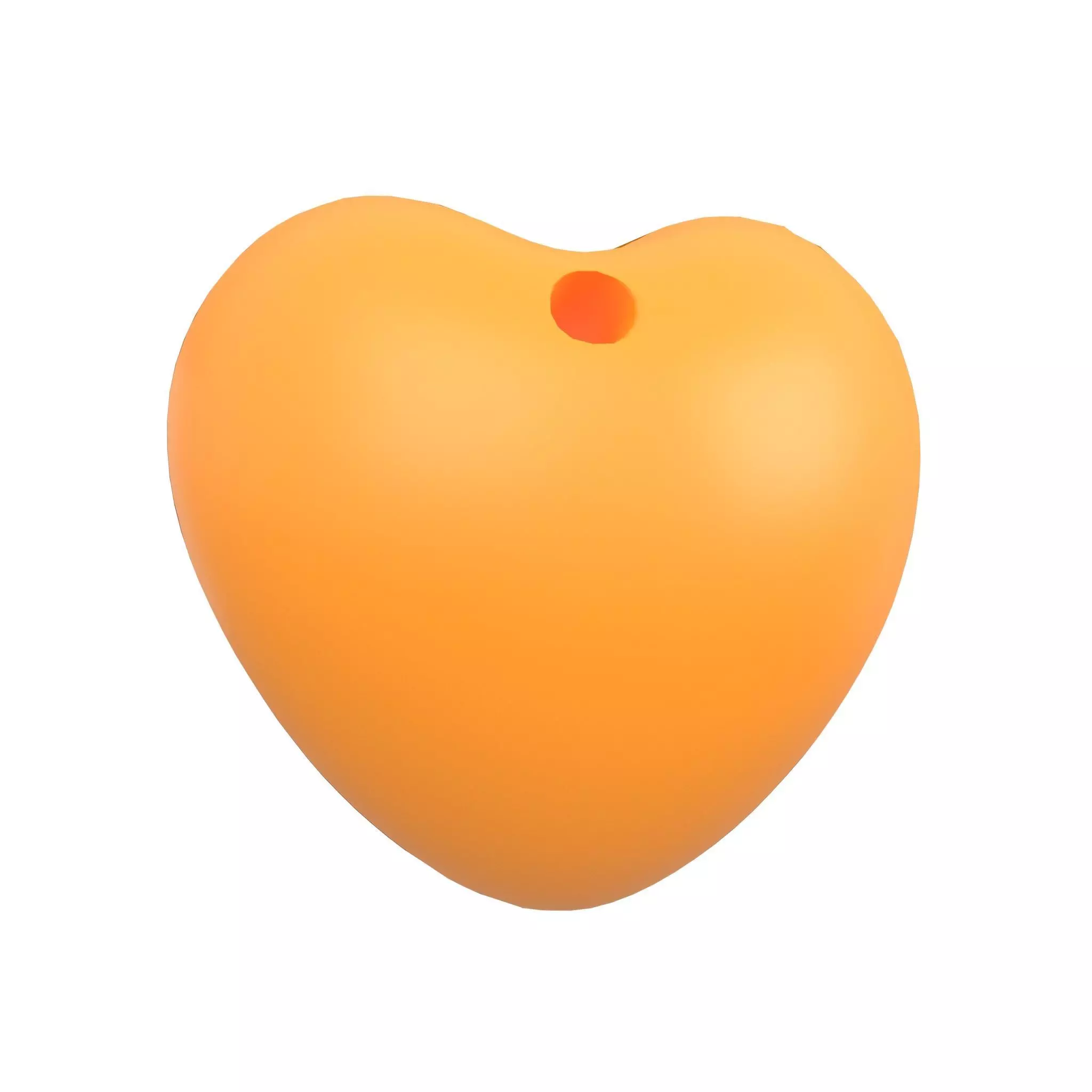 Orange Heart v2 Low-poly 3D model_0