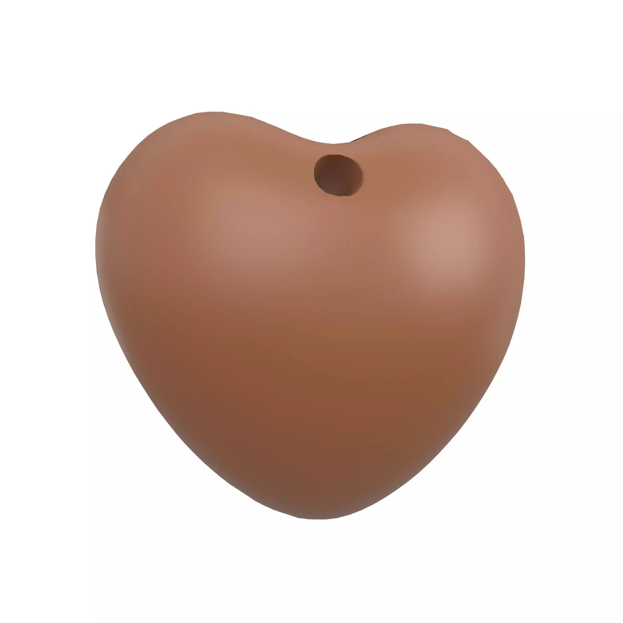 Brown Heart v2 Low-poly 3D model
