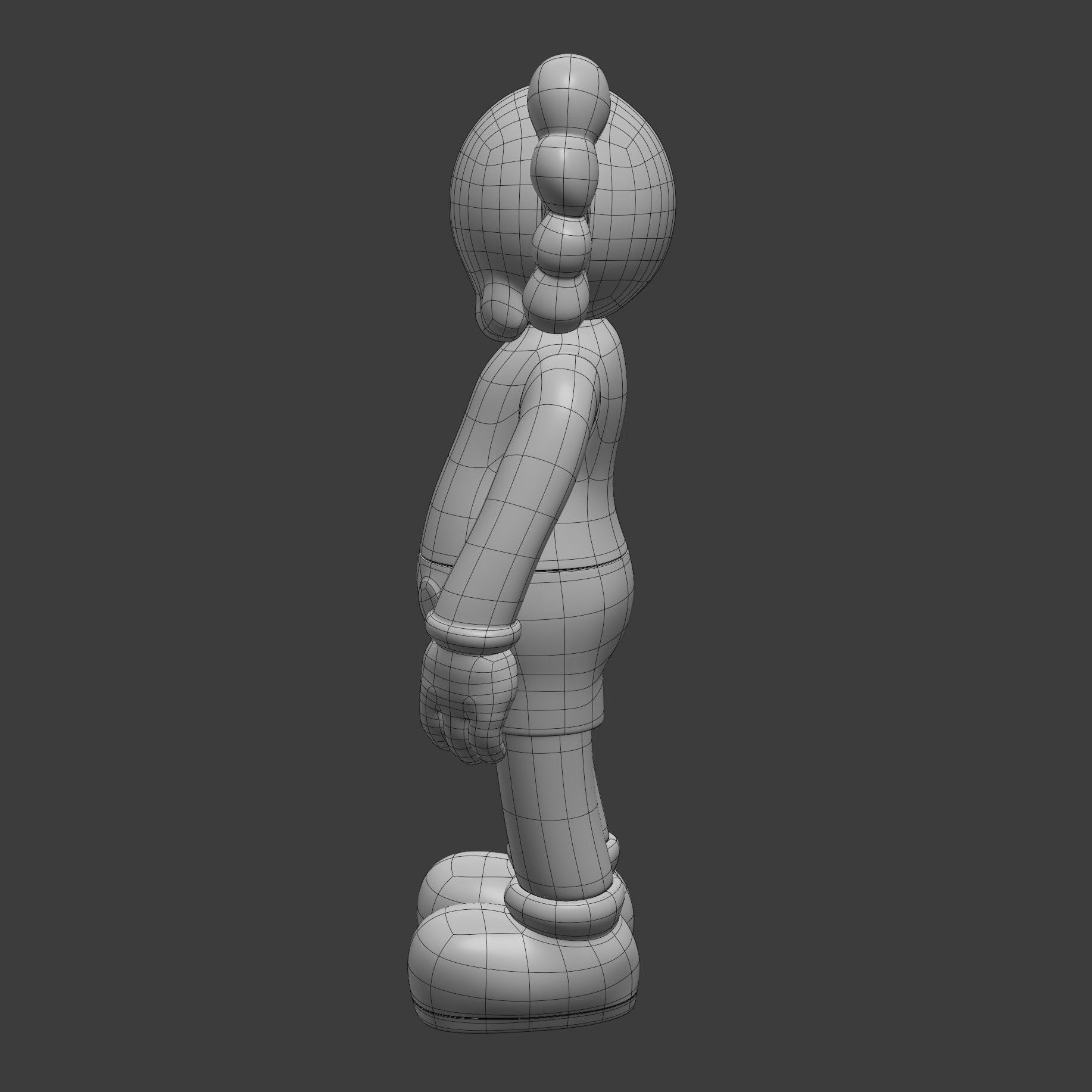 KAWS Wood Companion 3D model_10