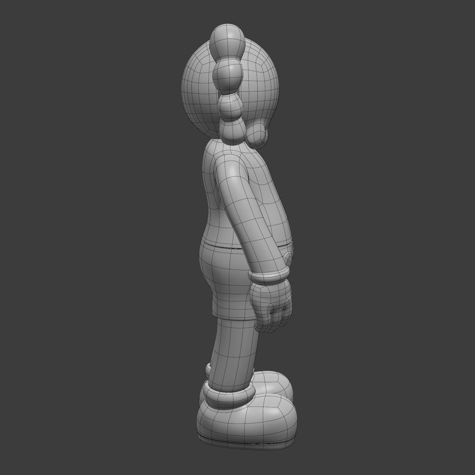 KAWS Wood Companion 3D model_14