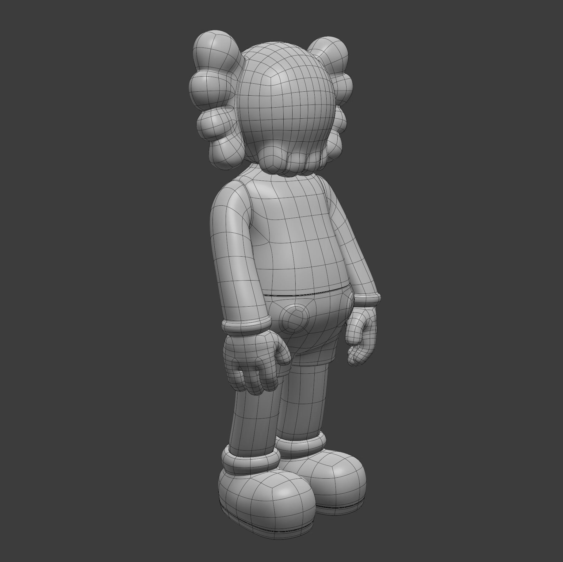 KAWS Wood Companion 3D model_15