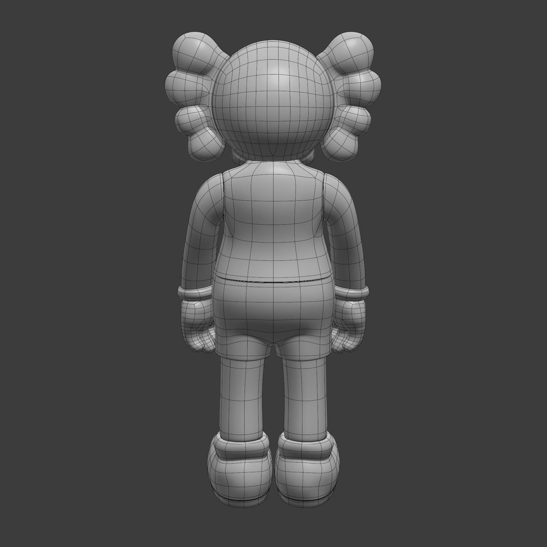KAWS Wood Companion 3D model_12