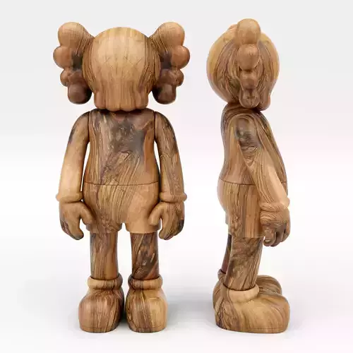KAWS Wood Companion 3D model