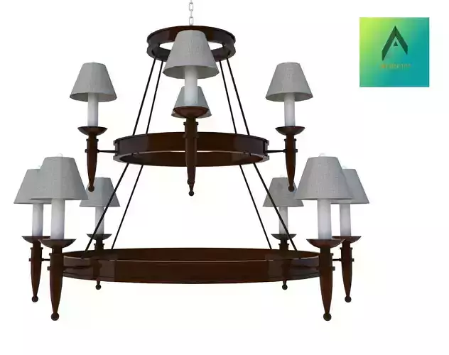 Pendant Lamp Chandelier Design 3D print model